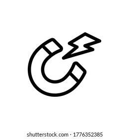 magnetism icon vector symbol template