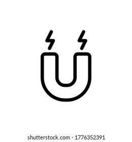 magnetism icon vector symbol template