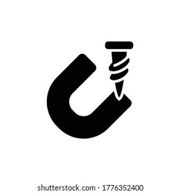 magnetism icon vector symbol template