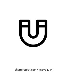 Magnetism Icon,vector illustration. Flat design style. vector magnetism icon illustration isolated on White background, magnetism icon Eps10. magnetism icons graphic design vector symbols.