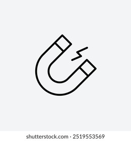 Icono de Vector Magnetline. EPS 10