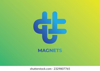 Magnets logo vector design, network logo, network bussines