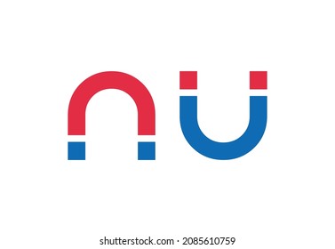 Magnets, vector flat design concept