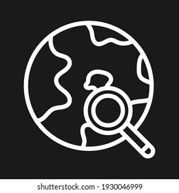 Ampliador, búsqueda, imagen vectorial de icono web. También se puede utilizar para el marketing web. Idóneo para aplicaciones web, aplicaciones móviles y medios impresos.