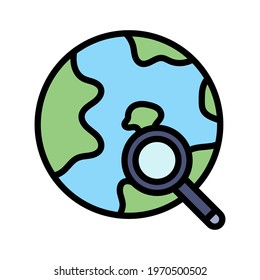 Magnfier, search, web icon vector image. Can also be used for Web Marketing. Suitable for use on web apps, mobile apps and print media.