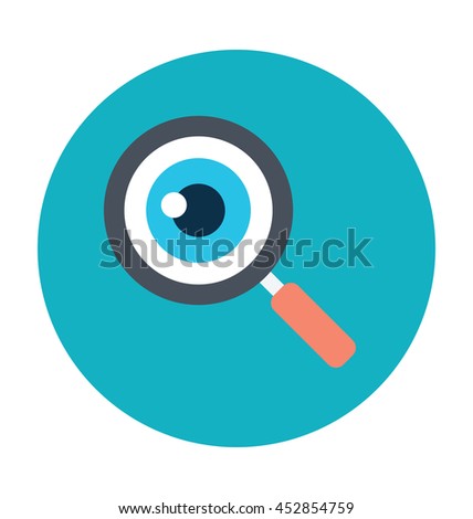 Magnification Colored Vector Icon