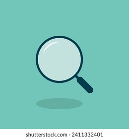 Magnification glass object illustration. EPS 10 vector art. 