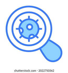Magnification Healthcare Medical, vector graphic Illustration Icon.