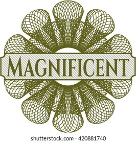 Magnífica rosette abstracta
