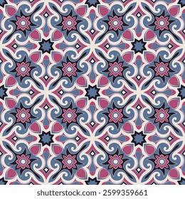 Magnificent art seamless pattern. Overlapping art forms, stripes, polygons, segments are grouped and arranged in a certain order. Vector. 
