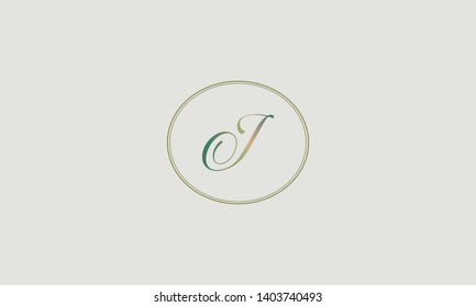 Magnificent Calligraphic LetterJ monogram is a vector logo. Flexible identity design of the brand. Vector illustration.