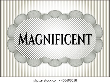 Magnificent card or banner