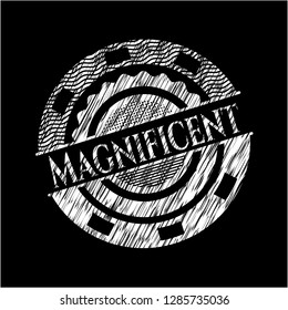 Magnificent chalk emblem