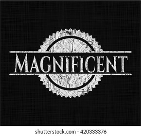 Magnificent chalk emblem