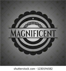 Magnificent dark emblem. Retro