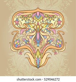 Magnificent decor element of old-style secession