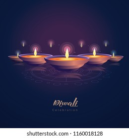 Magnificent Diwali Light Of Floating Candles