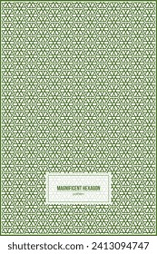 prächtiges, grünes Hexagonmuster, das einem hoch entwickelten Mini-Reaktor ähnelt