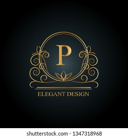 Magnificent Logo Template Calligraphic Letter D Stock Vector (Royalty ...