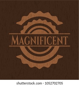  Magnificent retro style wood emblem