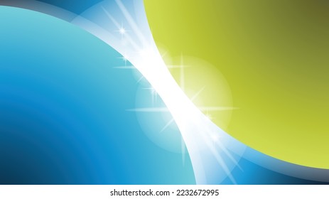 magnificent space glow. vector abstract background. big spheres in space close to each other. light glowing between them like stars or spaceship illumination. two large round shapes with glow between