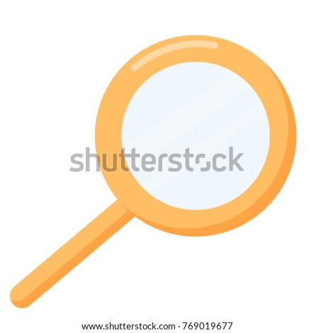 Magnificer object isolated vector illustration
