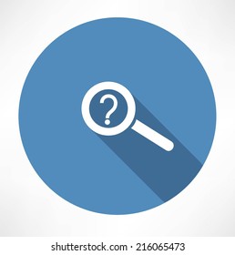 magnifie with a question mark