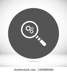 magnifie settings icon vector eps 10