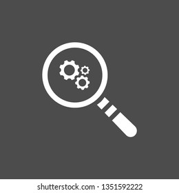 magnifie settings icon vector eps 10