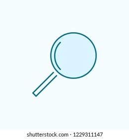 magnifier 2 colored line icon. Simple colored element illustration. magnifier outline symbol design from web icons set