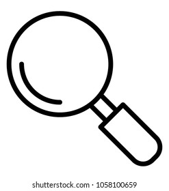 A magnifier to analyse the products 