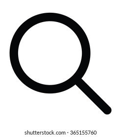 Magnifier Bold Line Vector Icon 