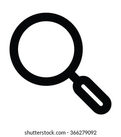 Magnifier Bold Line Vector Icon