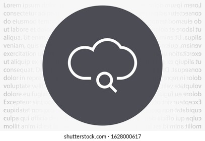 magnifier Cloud line vector magnifier cloud icon line for viewing vector icon weather line lock magnifier linear line vector icon magnifier