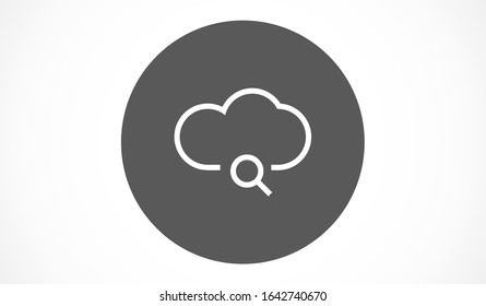 magnifier Cloud line vector magnifier cloud icon line for viewing vector icon weather line lock magnifier linear line vector icon magnifier