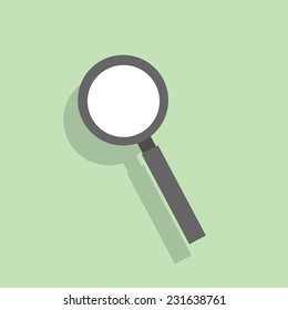 magnifier color icon flat design vector illustration
