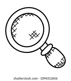 
Magnifier colored icon design, search tool concept
