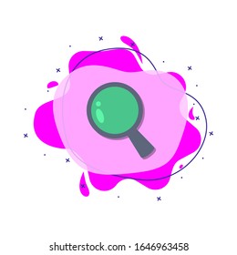 Magnifier colored icon. Simple color vector of education icons for ui and ux, website or mobile application