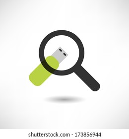 magnifier concept icon