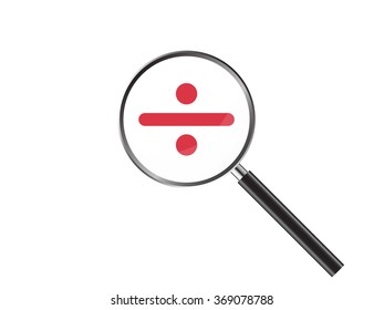 Magnifier Concept with web icon, Vector Illustration EPS 10.