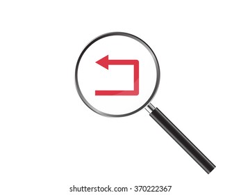 Magnifier Concept with web icon, Vector Illustration EPS 10.