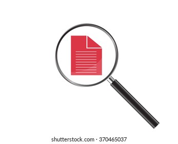 Magnifier Concept with web icon, Vector Illustration EPS 10.