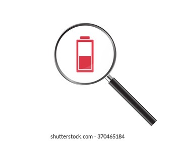Magnifier Concept with web icon, Vector Illustration EPS 10.