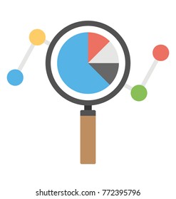 
Magnifier with data driven pie chart 

