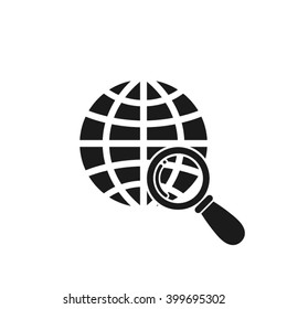 Magnifier Earth Icon