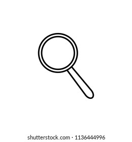 magnifier. Element of education icon for mobile concept and web apps. Thin line magnifier can be used for web and mobile on white background