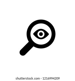 magnifier with an eye