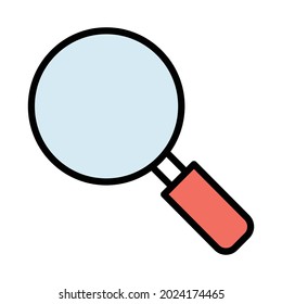 Magnifier Fill inside vector icon which can easily modify or edit 