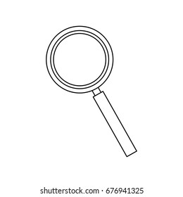 magnifier find zoom discovery research icon