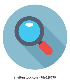 
Magnifier Flat Colored Icon
